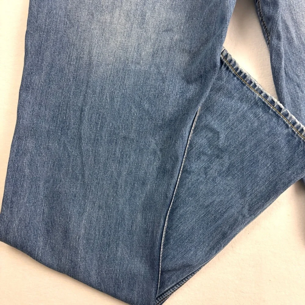 American Eagle Men’s Med Wash Lowrise Faded Whiskered Denim Jean Size 32X34